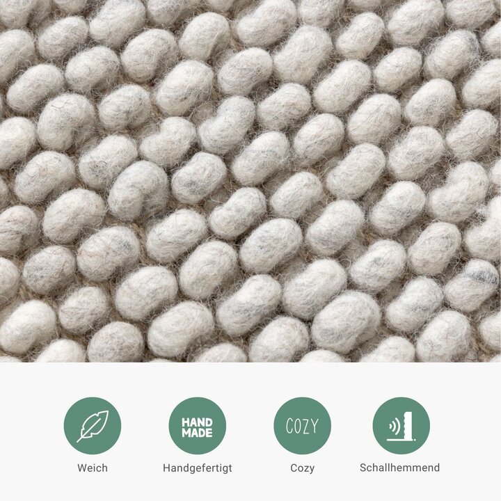 Wollteppich - Luminous Hellgrau - 4