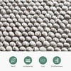 Wollteppich - Luminous Grau Meliert - thumbnail 4
