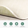 In- & Outdoor Teppich Rund - Malta Melange Creme - thumbnail 5