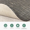 In- & Outdoor Teppich Rund - Malta Arrow Schwarz - thumbnail 4
