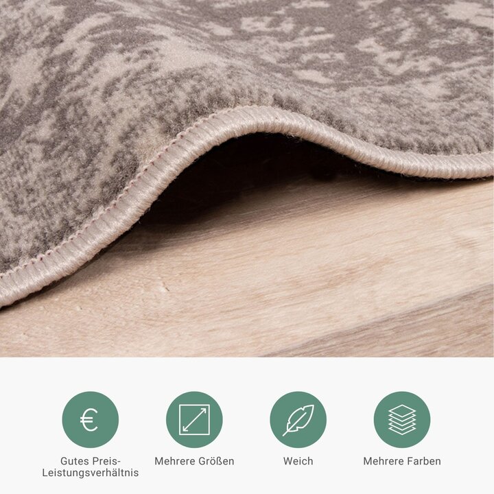 Teppich Vintage - Miracle Grau Braun - 4