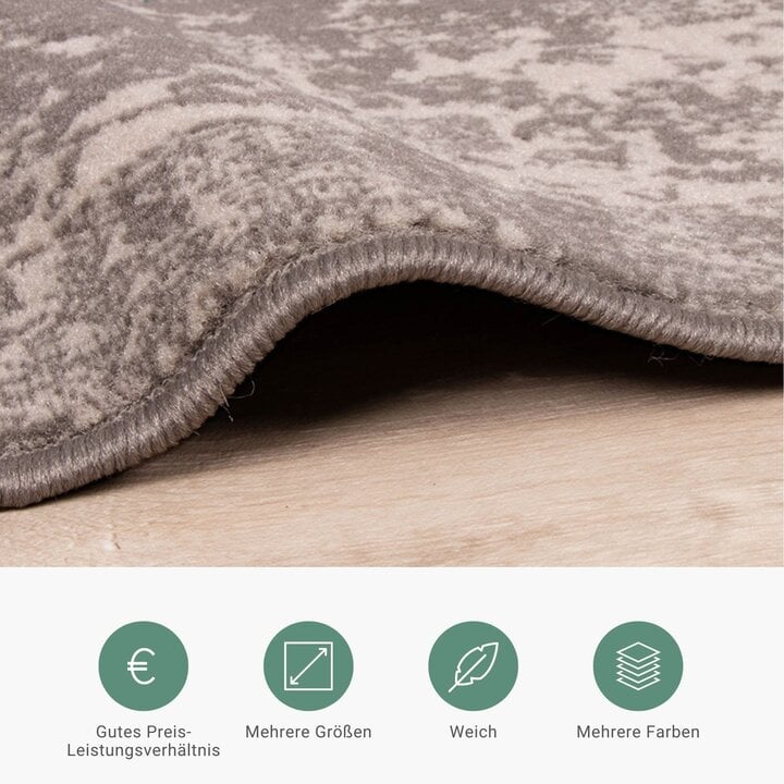 Teppich Vintage - Miracle Dunkelgrau Braun - 4