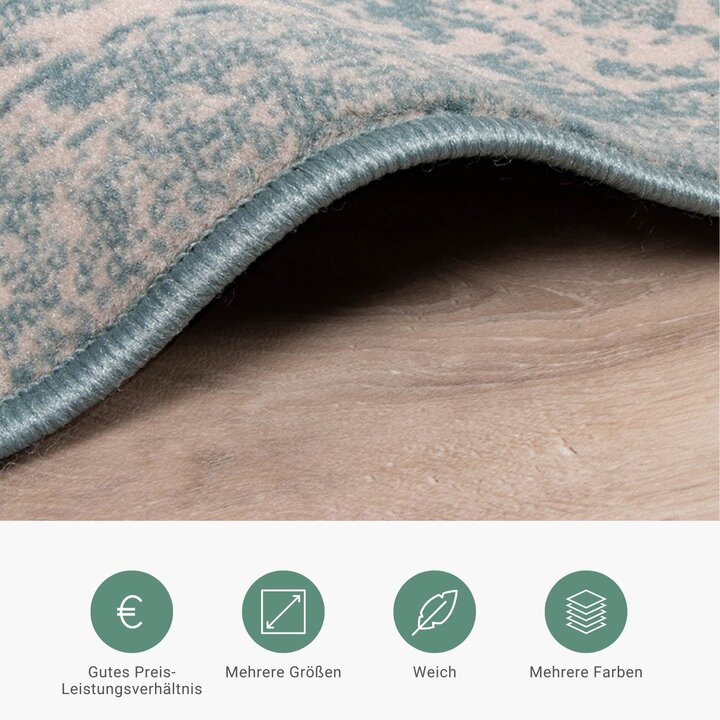 Teppich Vintage - Miracle Blau - 4