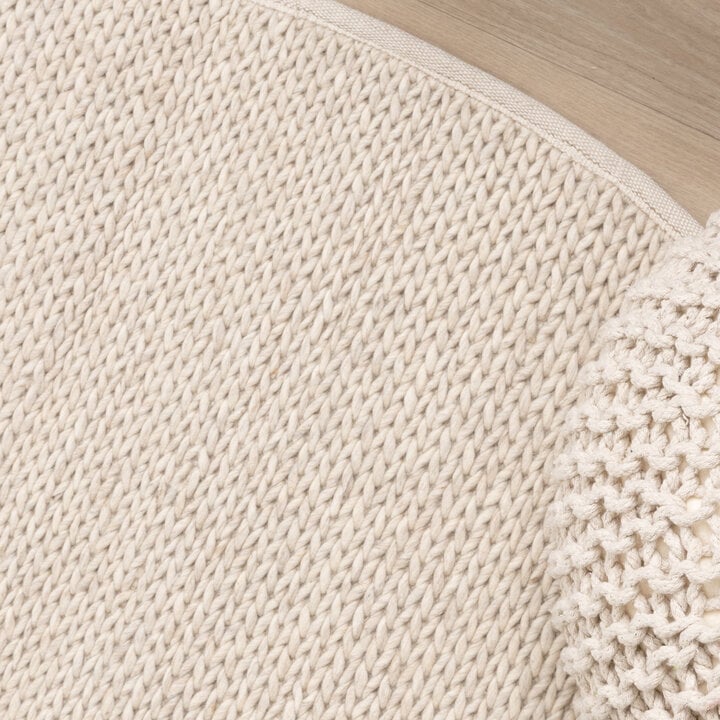 Wollteppich Rund - Twist Beige - 2