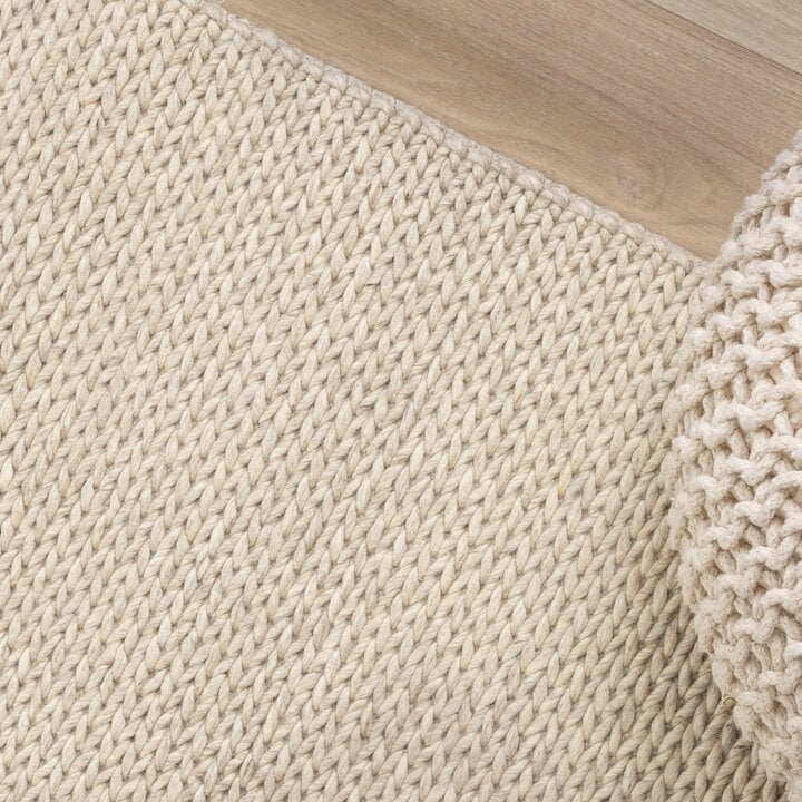 Wollteppich - Twist Beige - 4