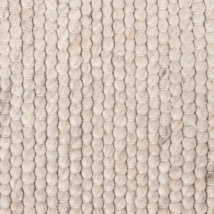 Wollteppich Oval - Feline Weiß Meliert - 3