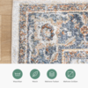 Waschbarer Teppich - Nova Medaillon Bunt - thumbnail 5