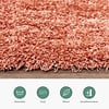 Waschbarer Hochflor Teppich - Tidy Terracotta - thumbnail 2