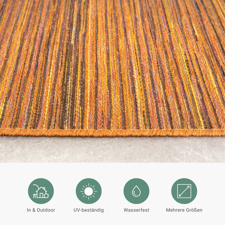 Outdoor Teppich - Torres Orange Meliert - 5