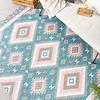 Outdoor Teppich Boho - Vedra Aztec Blau - thumbnail 3