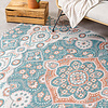 Outdoor Teppich Boho - Vedra Medaillon Blau - thumbnail 2