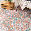 Outdoor Teppich Boho - Vedra Medaillon Rosa - thumbnail 2