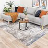 Waschbarer Teppich Abstrakt - Misha Grunge Creme Grau - thumbnail
