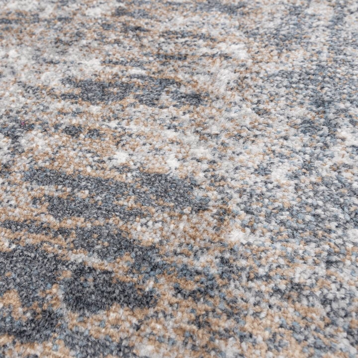 Waschbarer Teppich Abstrakt - Misha Grunge Creme Grau - 4