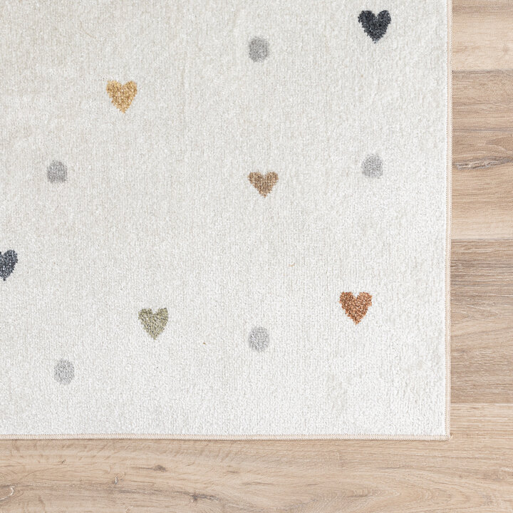 Waschbarer Kinderteppich - Ravi Rainbow Bunt - 5