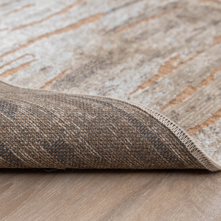 Teppich Modern - Hendrix Grunge Creme Terracotta - 8