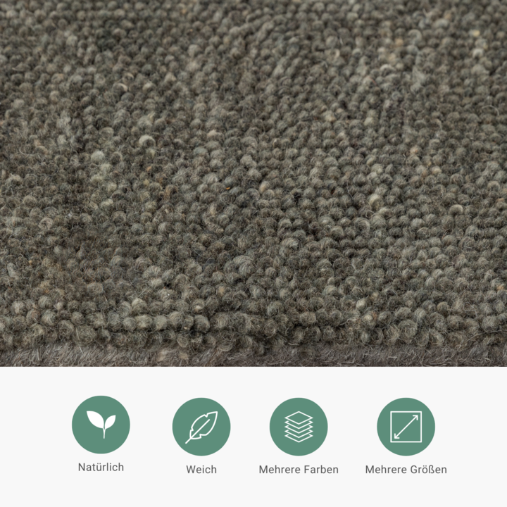 Berberteppich - Aicha Dunkelgrün - 5