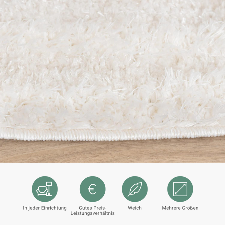 Teppich Skandinavisch Rund - Lova Arches Creme - 6