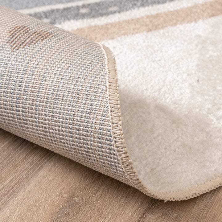 Waschbarer Kinderteppich Rund - Ravi Rainbow Bunt - 5