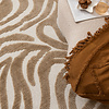 Waschbarer Teppich - Dunya Zebra Beige Weiß - thumbnail 3