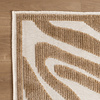 Waschbarer Teppich - Dunya Zebra Beige Weiß - thumbnail 5