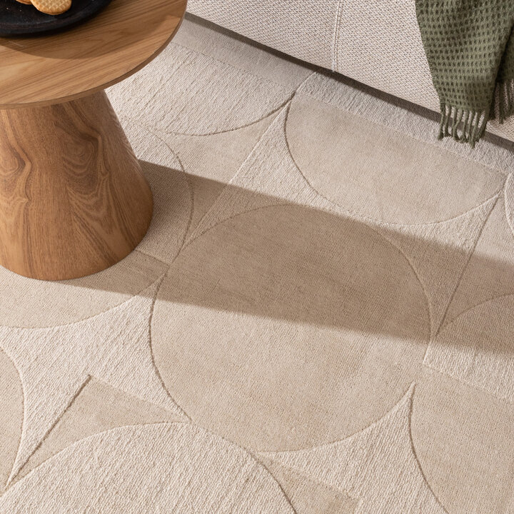 Wollteppich - Giselle Circles Creme - 3