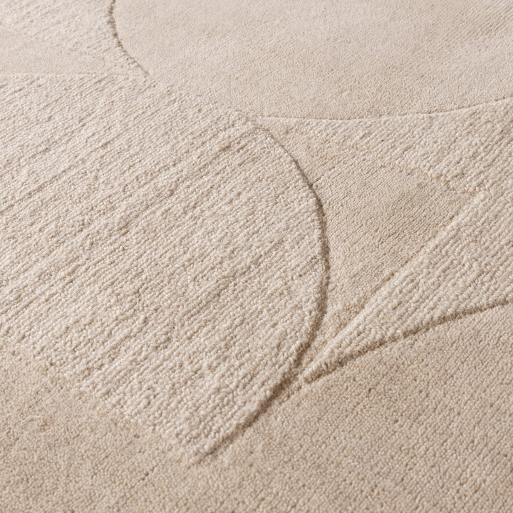 Wollteppich - Giselle Circles Creme - 4