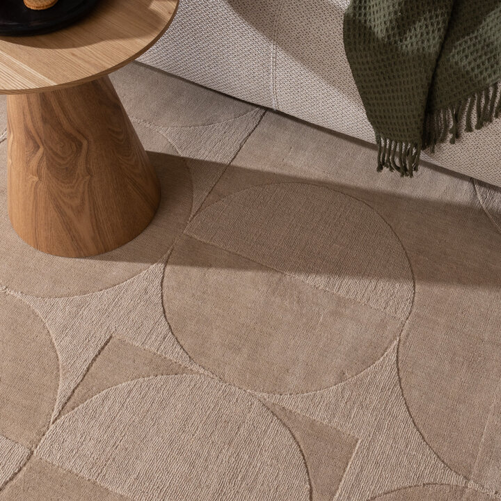 Wollteppich - Giselle Circles Beige - 3