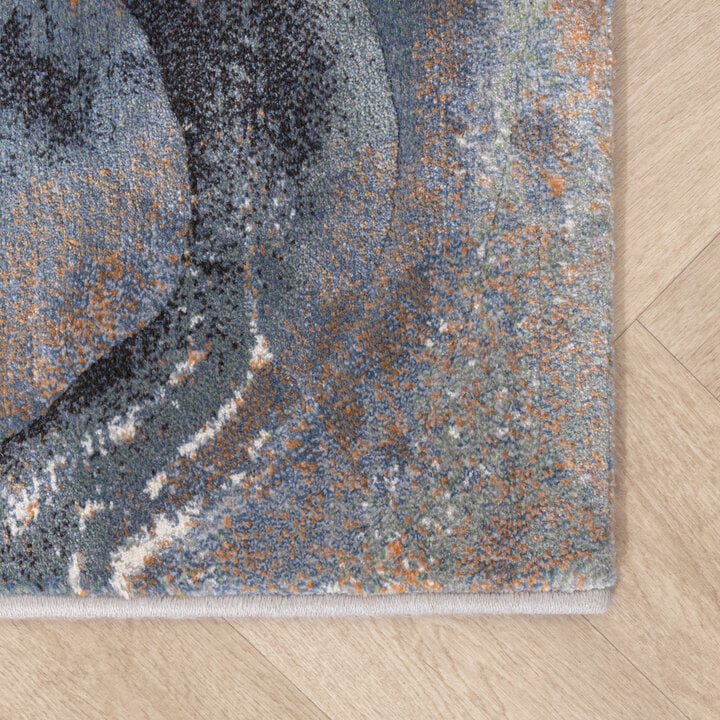 Teppich Abstrakt - Xavier Wave Blau Grau - 7