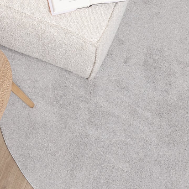 Waschbarer Teppich Rund - Vivid Grau - 2