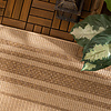 Garten Teppich Jute - Mavi Border Creme Braun - thumbnail 2