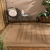 Garten Teppich Jute - Mavi Stripes Creme Braun - thumbnail
