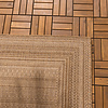 Garten Teppich Jute - Mavi Stripes Creme Braun - thumbnail 5