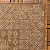 Garten Teppich Jute - Mavi Medaillon Creme Braun - thumbnail 4
