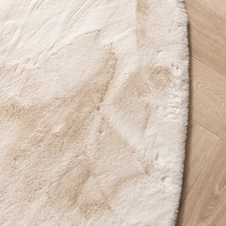 Hochflor Teppich - Comfy Supreme Pebble Creme - 5