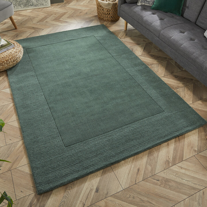 Einfarbiger Teppich - Tuscano Siena Dunkelgrün