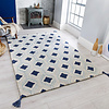 Teppich Modern - Nappo Marco Blau - thumbnail