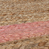 Jute Teppich - Grazo Natur Rosa - thumbnail 2