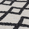 Geometrischer Teppich - Decio Teo Schwarz Weiß - thumbnail 2