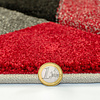 Moderner Teppich - Hando Arora Grau Rot - thumbnail 4