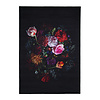 Teppich Floral - Florine Schwarz Rosa - thumbnail 1