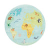 Kinderteppich Rund - Globe Hellblau - thumbnail 1