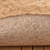 Jute Gartenteppich Rund - Mavi Medaillon Creme Braun - thumbnail 6