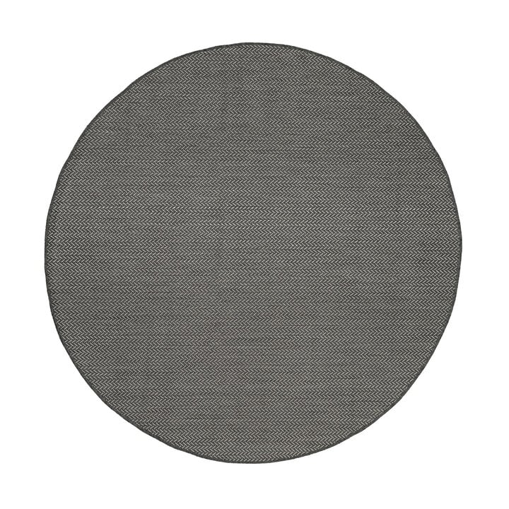 In- & Outdoor Teppich Rund - Malta Arrow Schwarz - 1