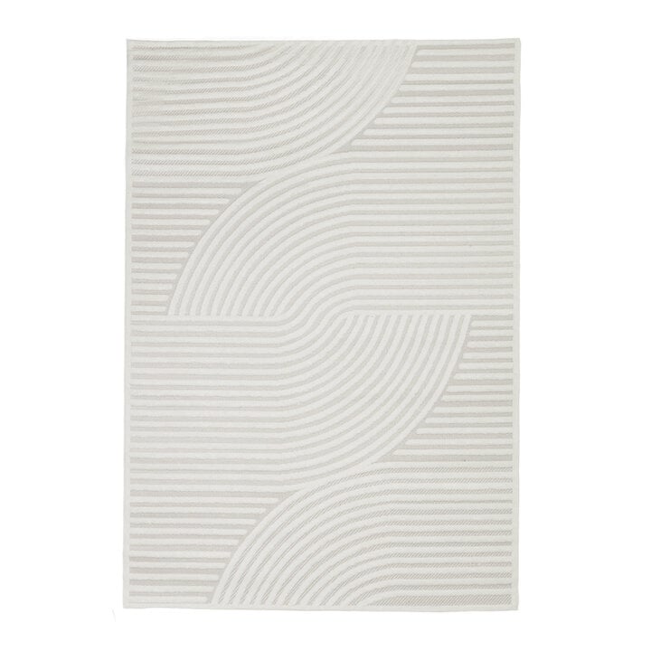 Teppich Modern - Nori Curves Weiß - 1