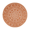 In- & Outdoor Teppich Rund - Porto Aztec Terracotta - thumbnail 1
