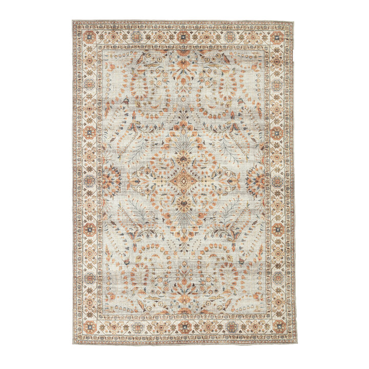 Vintage Gartenteppich - Santo Flora Hellgrau - 1