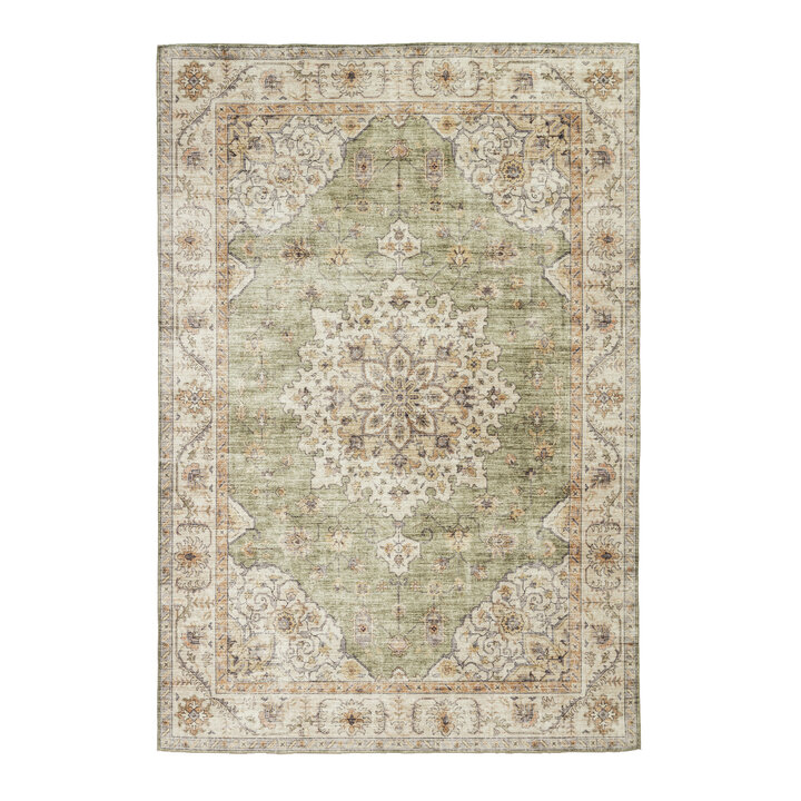 Vintage Gartenteppich - Santo Medaillon Grün - 1