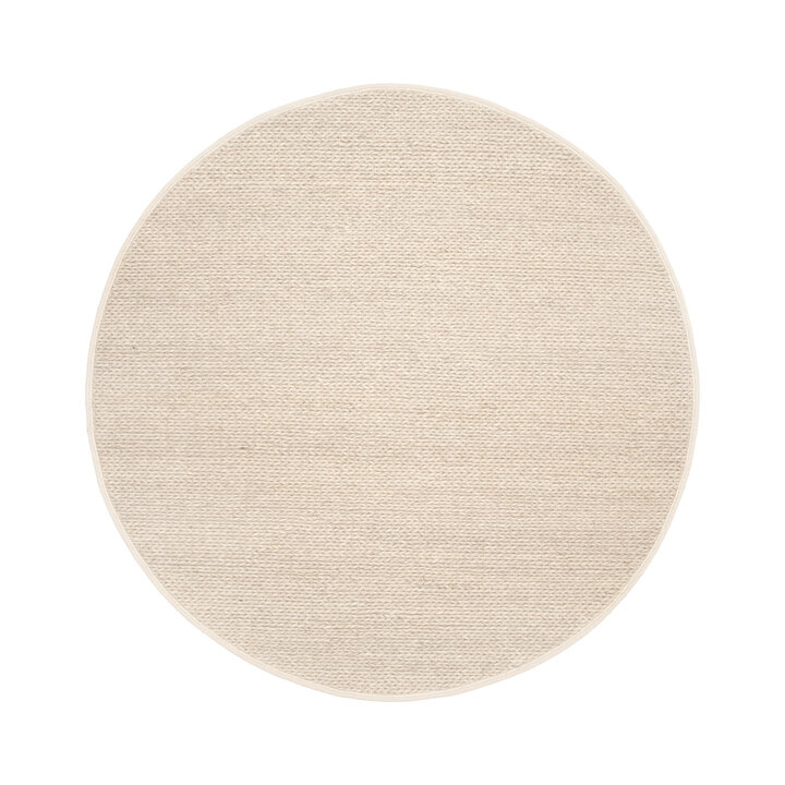 Wollteppich Rund - Twist Beige - 1