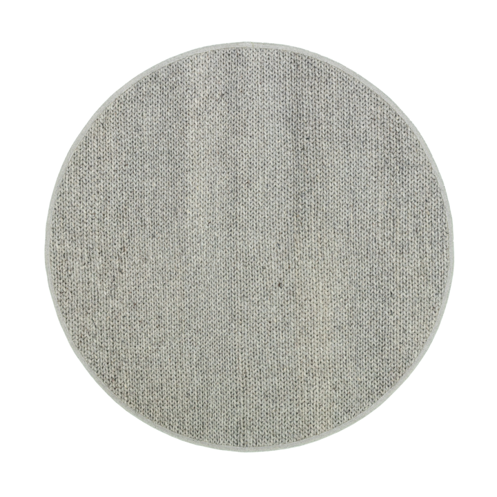 Wollteppich Rund - Twist Grau - 1